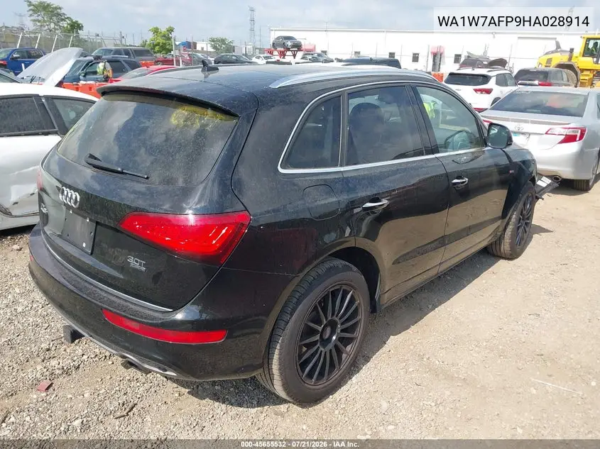 2017 Audi Q5 3.0T Premium Plus VIN: WA1W7AFP9HA028914 Lot: 45655532