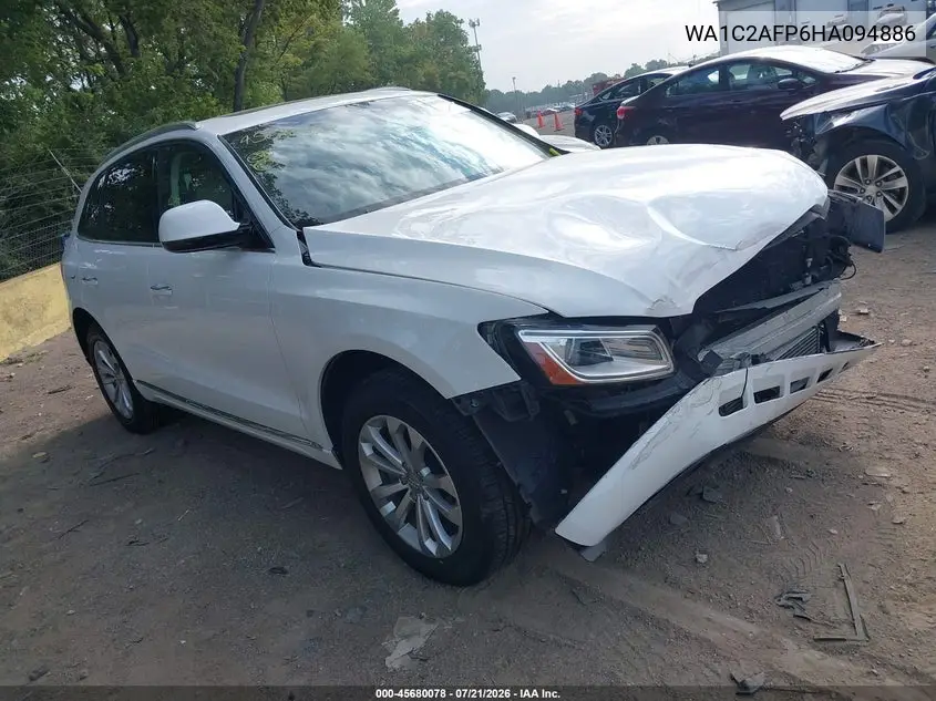 2017 Audi Q5 2.0T Premium VIN: WA1C2AFP6HA094886 Lot: 45680078