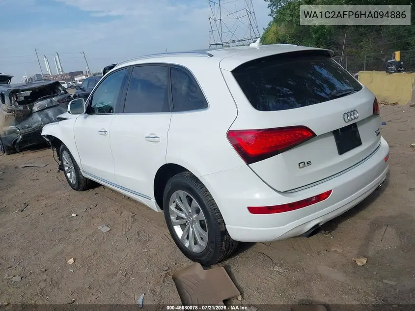 2017 Audi Q5 2.0T Premium VIN: WA1C2AFP6HA094886 Lot: 45680078
