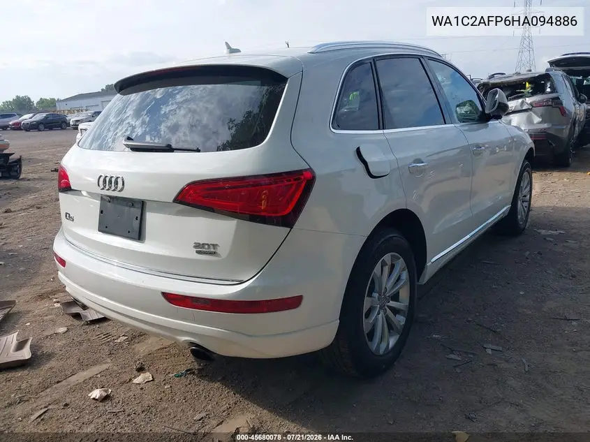 2017 Audi Q5 2.0T Premium VIN: WA1C2AFP6HA094886 Lot: 45680078