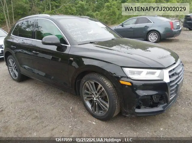 2018 Audi Q5 Progressiv S-Line VIN: WA1ENAFY7J2002029 Lot: 12617059