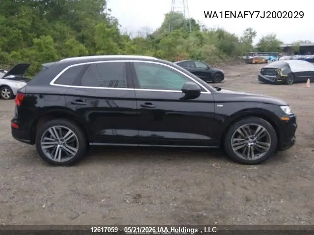 2018 Audi Q5 Progressiv S-Line VIN: WA1ENAFY7J2002029 Lot: 12617059