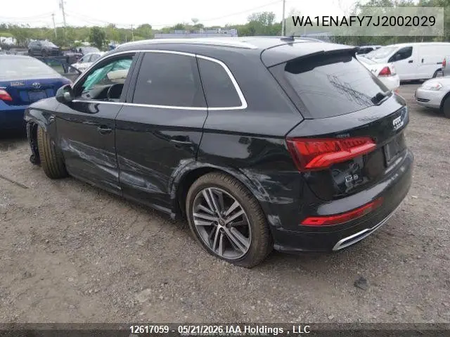 2018 Audi Q5 Progressiv S-Line VIN: WA1ENAFY7J2002029 Lot: 12617059