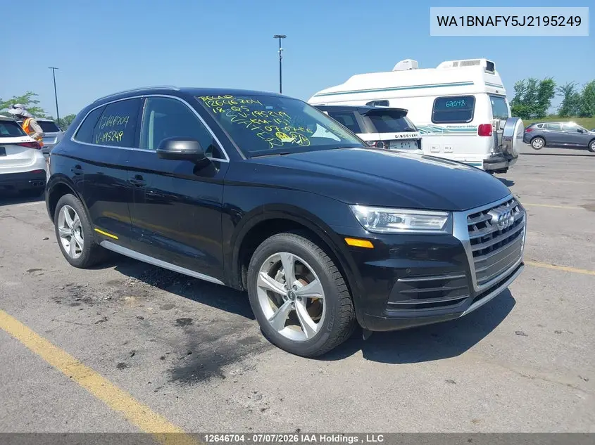 2018 Audi Q5 2.0T Progressiv VIN: WA1BNAFY5J2195249 Lot: 12646704