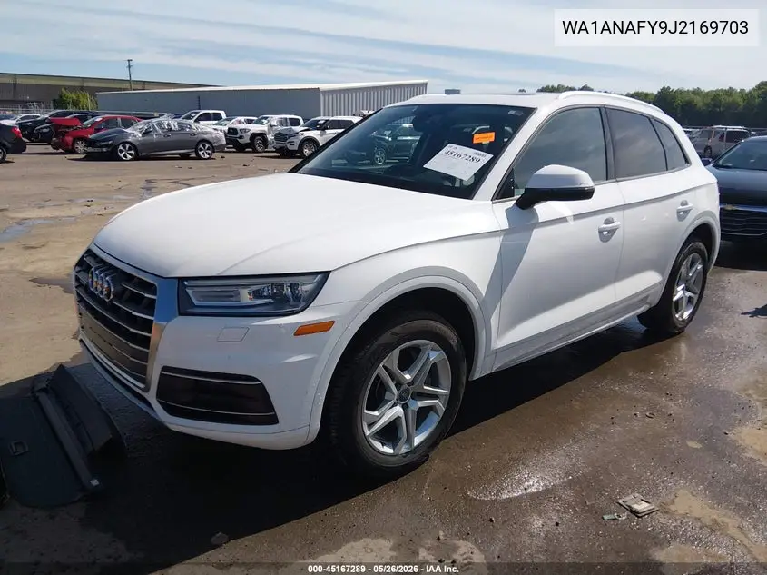2018 Audi Q5 2.0T Premium/2.0T Tech Premium VIN: WA1ANAFY9J2169703 Lot: 45167289
