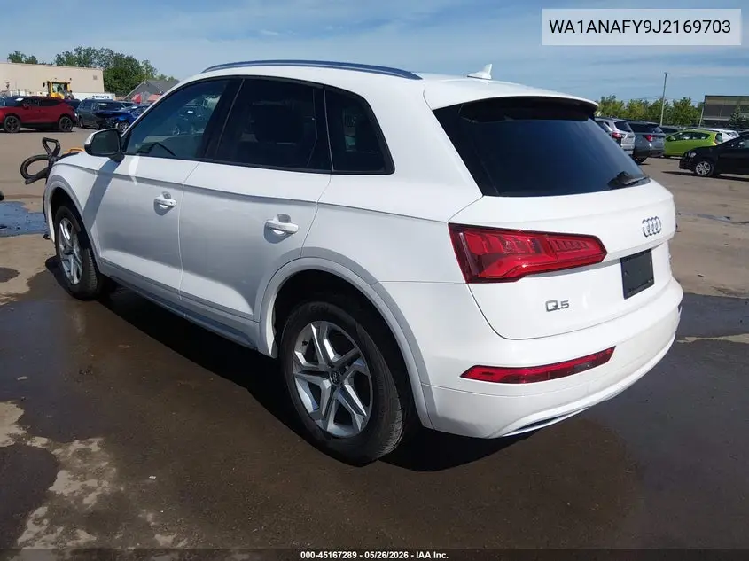 2018 Audi Q5 2.0T Premium/2.0T Tech Premium VIN: WA1ANAFY9J2169703 Lot: 45167289