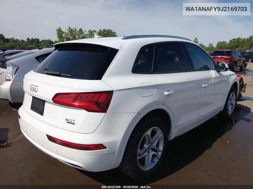 2018 Audi Q5 2.0T Premium/2.0T Tech Premium VIN: WA1ANAFY9J2169703 Lot: 45167289