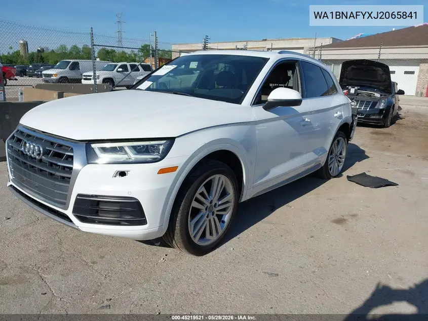 2018 Audi Q5 2.0T Premium/2.0T Tech Premium VIN: WA1BNAFYXJ2065841 Lot: 45219521