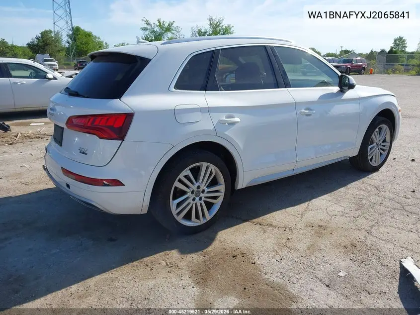 2018 Audi Q5 2.0T Premium/2.0T Tech Premium VIN: WA1BNAFYXJ2065841 Lot: 45219521