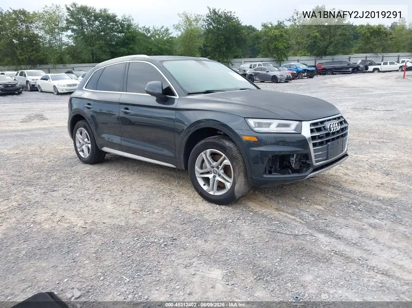 2018 Audi Q5 2.0T Premium/2.0T Tech Premium VIN: WA1BNAFY2J2019291 Lot: 45312402
