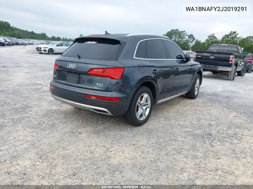 2018 Audi Q5 2.0T Premium/2.0T Tech Premium VIN: WA1BNAFY2J2019291 Lot: 45312402