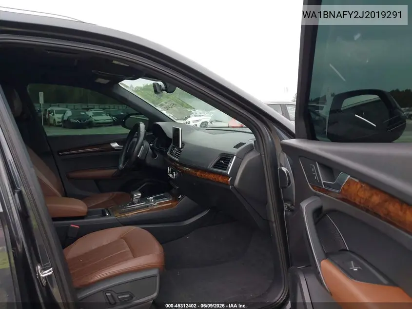 2018 Audi Q5 2.0T Premium/2.0T Tech Premium VIN: WA1BNAFY2J2019291 Lot: 45312402