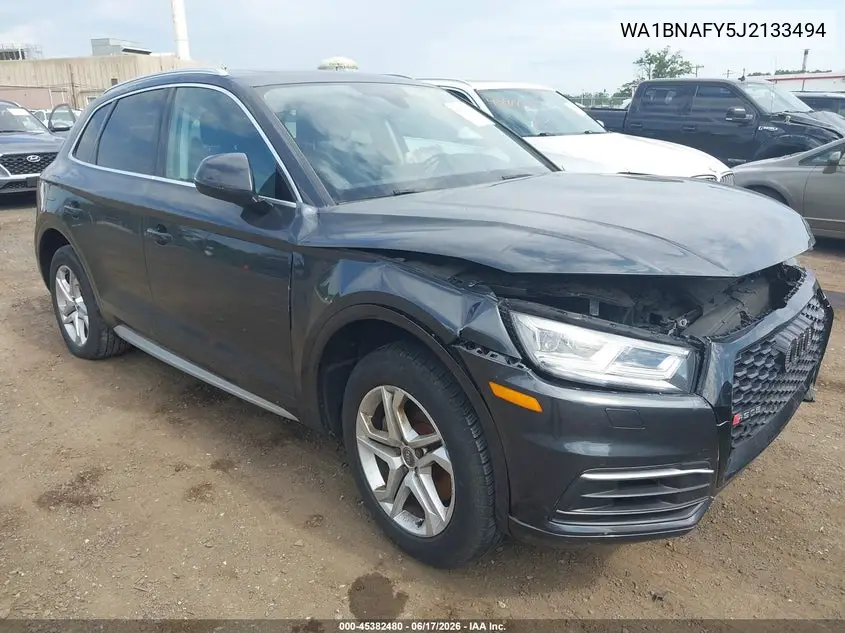 2018 Audi Q5 2.0T Premium/2.0T Tech Premium VIN: WA1BNAFY5J2133494 Lot: 45382480