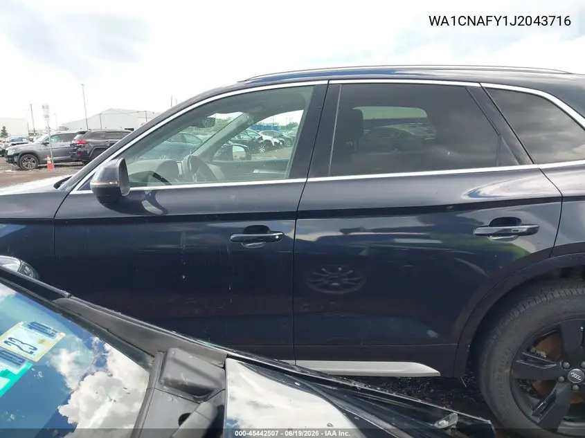 2018 Audi Q5 2.0T Premium/2.0T Tech Premium VIN: WA1CNAFY1J2043716 Lot: 45442507