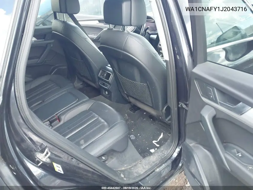 2018 Audi Q5 2.0T Premium/2.0T Tech Premium VIN: WA1CNAFY1J2043716 Lot: 45442507