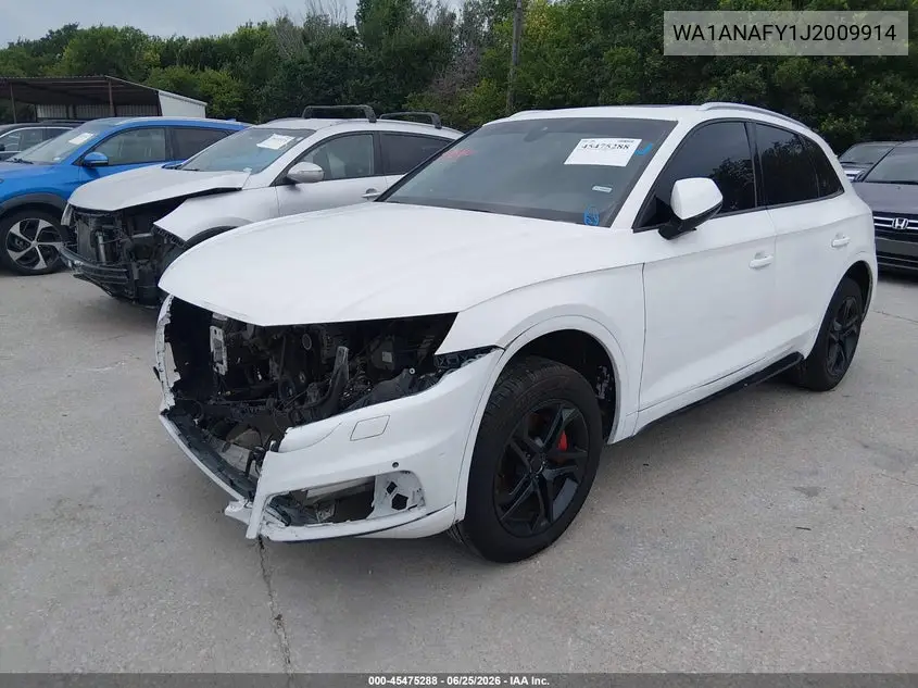 2018 Audi Q5 2.0T Premium/2.0T Tech Premium VIN: WA1ANAFY1J2009914 Lot: 45475288