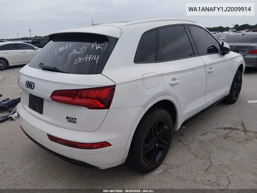 2018 Audi Q5 2.0T Premium/2.0T Tech Premium VIN: WA1ANAFY1J2009914 Lot: 45475288