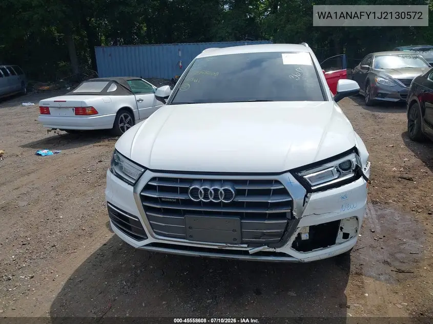 2018 Audi Q5 2.0T Premium/2.0T Tech Premium VIN: WA1ANAFY1J2130572 Lot: 45558608