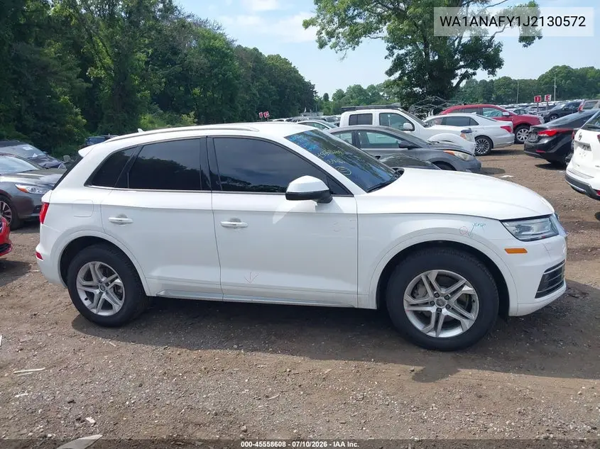 2018 Audi Q5 2.0T Premium/2.0T Tech Premium VIN: WA1ANAFY1J2130572 Lot: 45558608