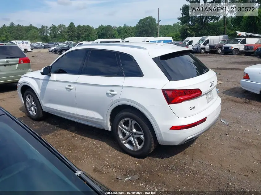2018 Audi Q5 2.0T Premium/2.0T Tech Premium VIN: WA1ANAFY1J2130572 Lot: 45558608