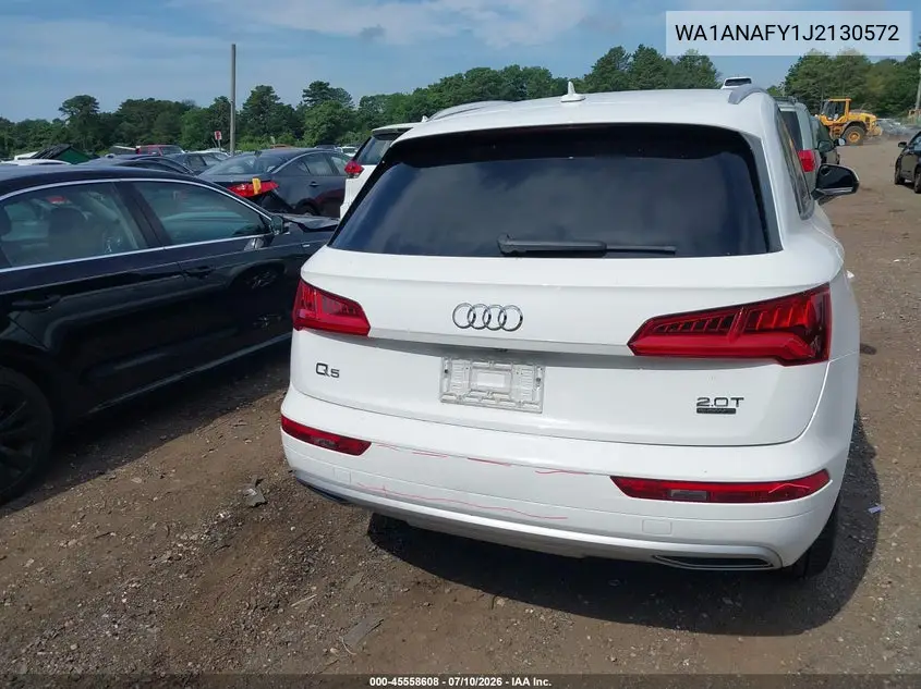 2018 Audi Q5 2.0T Premium/2.0T Tech Premium VIN: WA1ANAFY1J2130572 Lot: 45558608