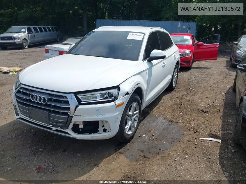 2018 Audi Q5 2.0T Premium/2.0T Tech Premium VIN: WA1ANAFY1J2130572 Lot: 45558608