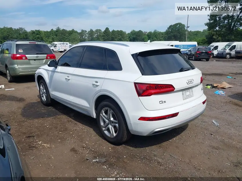 2018 Audi Q5 2.0T Premium/2.0T Tech Premium VIN: WA1ANAFY1J2130572 Lot: 45558608