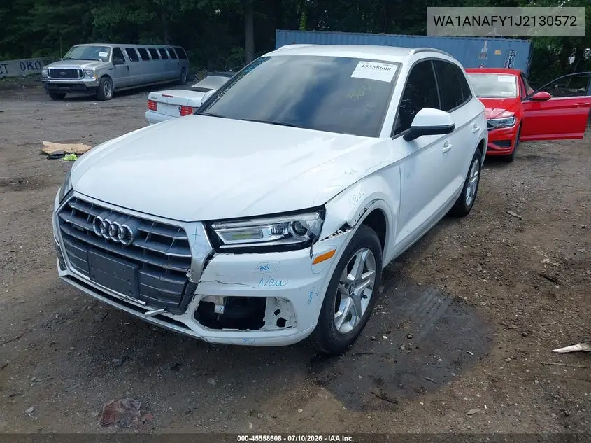 2018 Audi Q5 2.0T Premium/2.0T Tech Premium VIN: WA1ANAFY1J2130572 Lot: 45558608