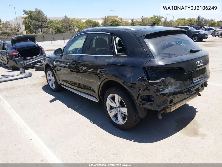 2018 Audi Q5 2.0T Premium/2.0T Tech Premium VIN: WA1BNAFY0J2106249 Lot: 45585988