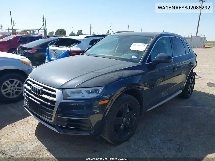 2018 Audi Q5 2.0T Premium/2.0T Tech Premium VIN: WA1BNAFY8J2088292 Lot: 45594797