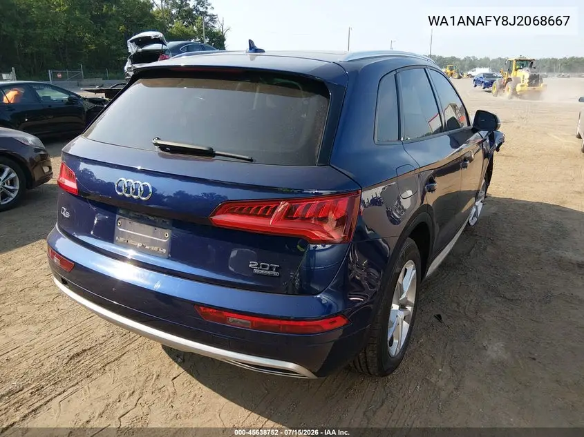 2018 Audi Q5 2.0T Premium/2.0T Tech Premium VIN: WA1ANAFY8J2068667 Lot: 45638752