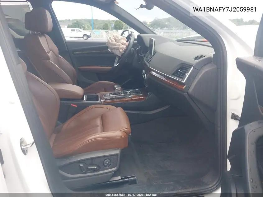 2018 Audi Q5 2.0T Premium/2.0T Tech Premium VIN: WA1BNAFY7J2059981 Lot: 45647688