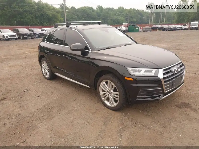 2018 Audi Q5 2.0T Premium VIN: WA1BNAFY6J2060359 Lot: 45648578