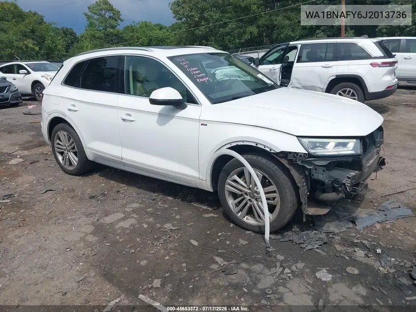 2018 Audi Q5 2.0T Premium/2.0T Tech Premium VIN: WA1BNAFY6J2013736 Lot: 45653372