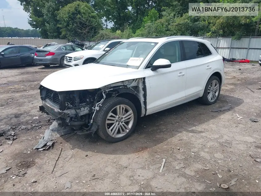 2018 Audi Q5 2.0T Premium/2.0T Tech Premium VIN: WA1BNAFY6J2013736 Lot: 45653372