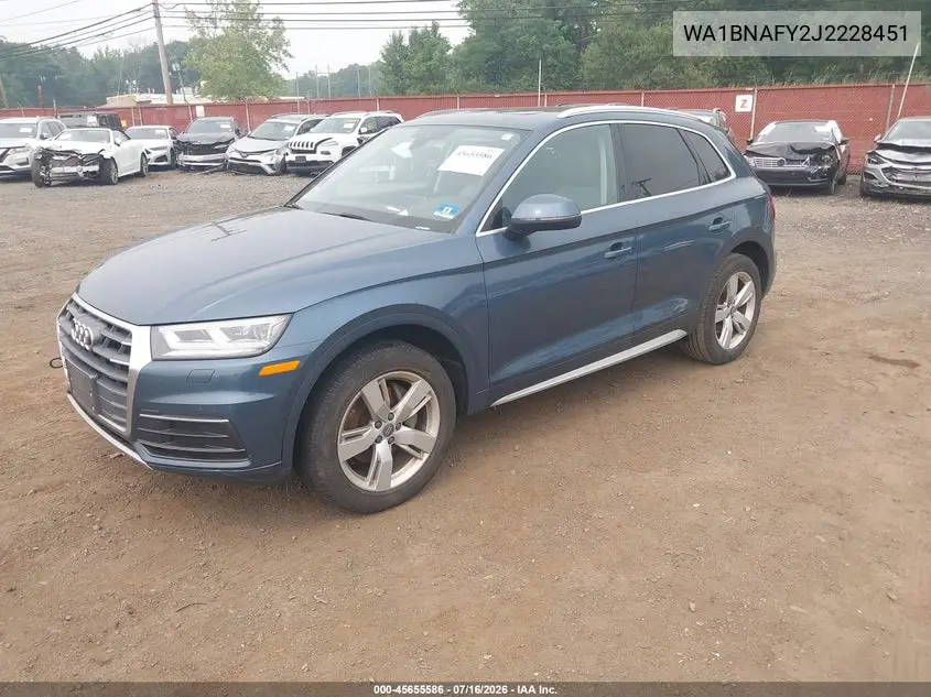 2018 Audi Q5 VIN: WA1BNAFY2J2228451 Lot: 45655586