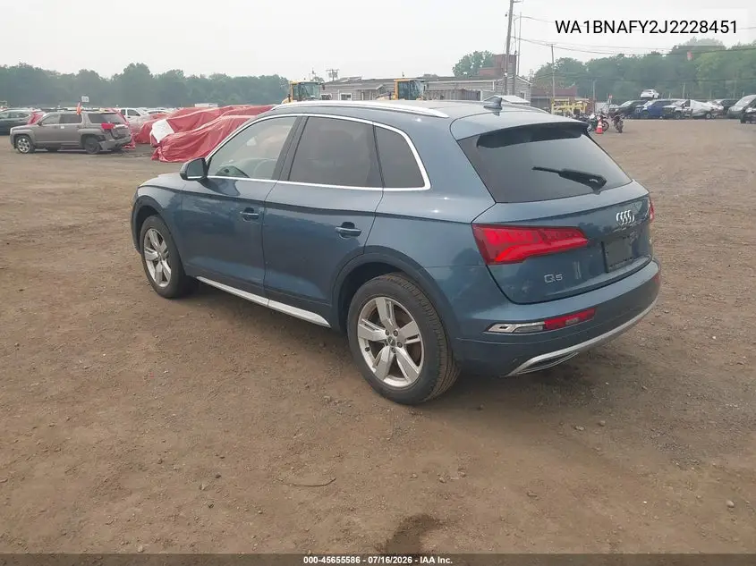 2018 Audi Q5 VIN: WA1BNAFY2J2228451 Lot: 45655586