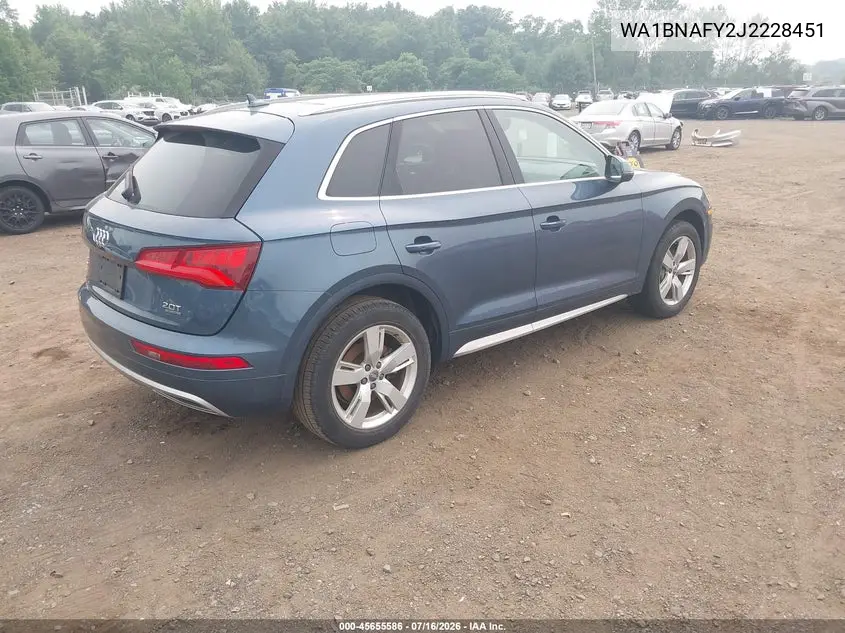 2018 Audi Q5 VIN: WA1BNAFY2J2228451 Lot: 45655586