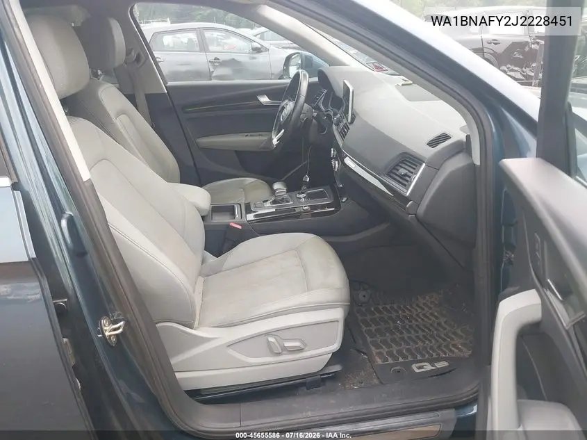 2018 Audi Q5 VIN: WA1BNAFY2J2228451 Lot: 45655586