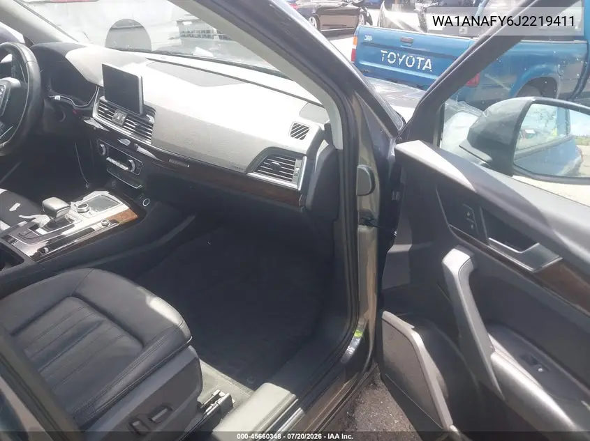 2018 Audi Q5 2.0T Premium VIN: WA1ANAFY6J2219411 Lot: 45660348