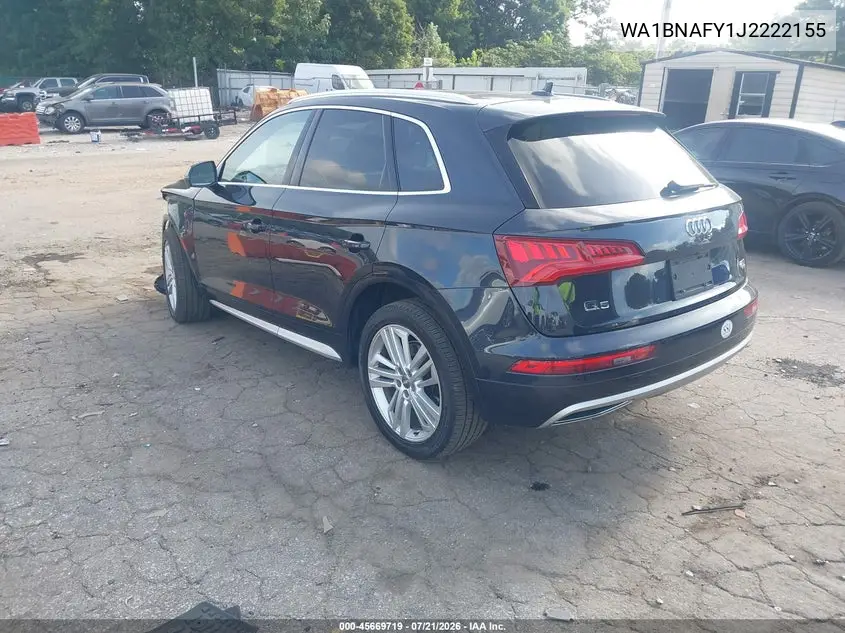 2018 Audi Q5 2.0T Premium/2.0T Tech Premium VIN: WA1BNAFY1J2222155 Lot: 45669719