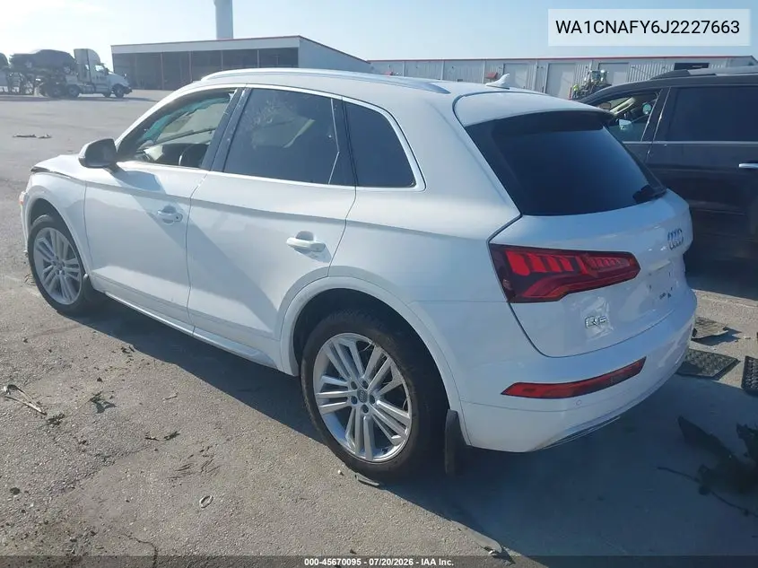 2018 Audi Q5 2.0T Premium/2.0T Tech Premium VIN: WA1CNAFY6J2227663 Lot: 45670095