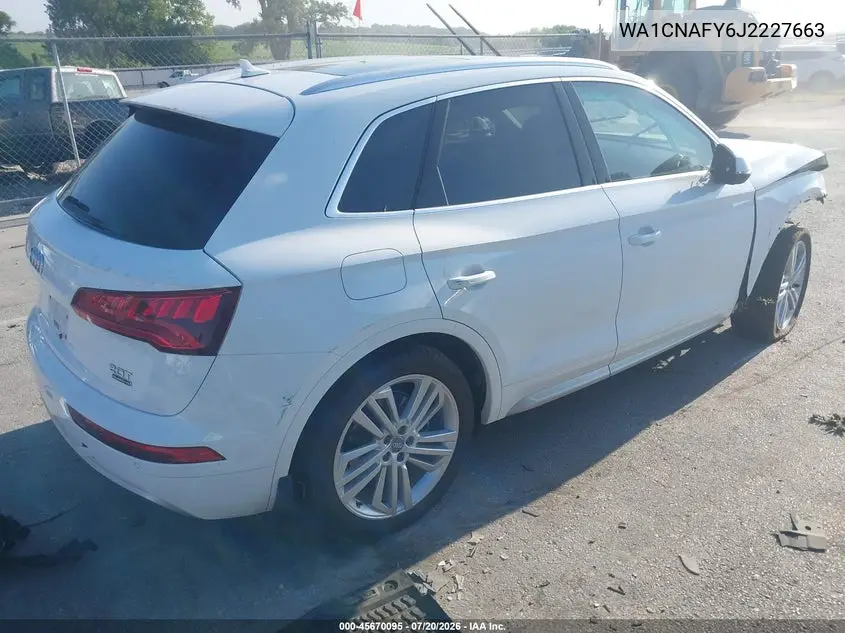 2018 Audi Q5 2.0T Premium/2.0T Tech Premium VIN: WA1CNAFY6J2227663 Lot: 45670095