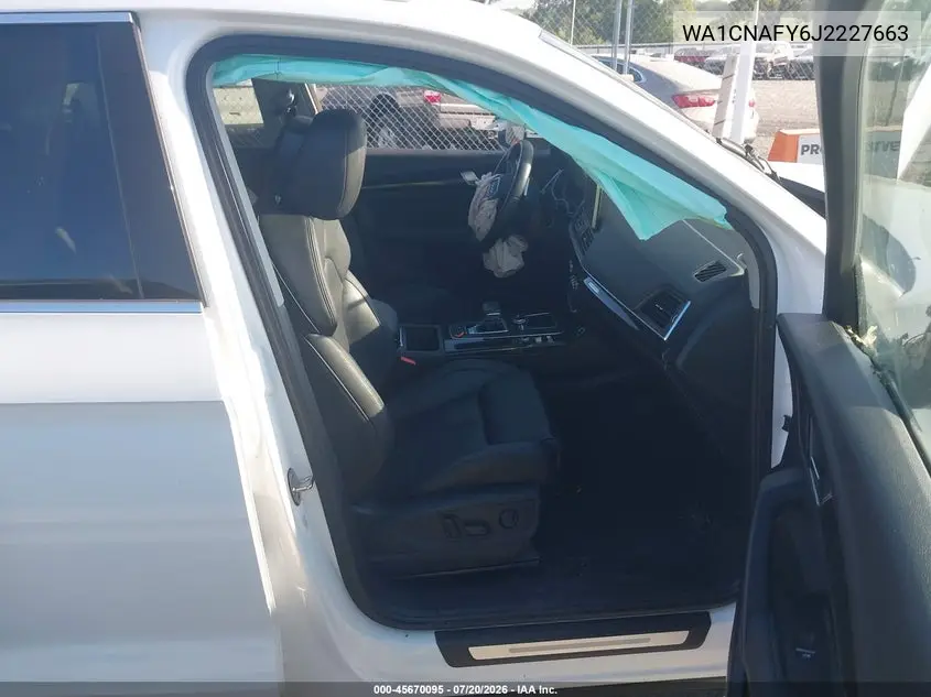 2018 Audi Q5 2.0T Premium/2.0T Tech Premium VIN: WA1CNAFY6J2227663 Lot: 45670095