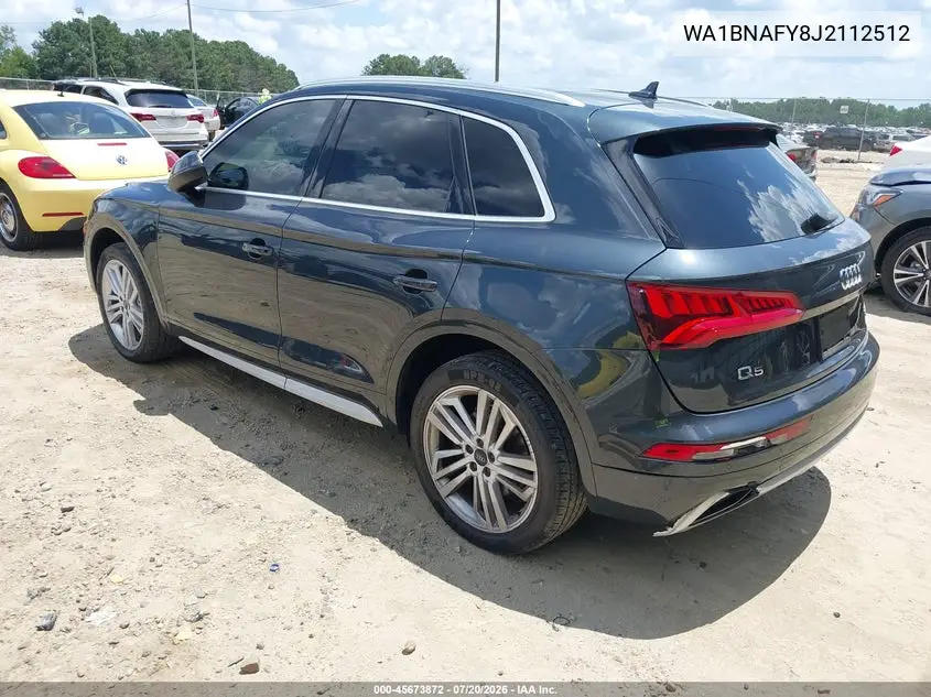 2018 Audi Q5 2.0T Premium/2.0T Tech Premium VIN: WA1BNAFY8J2112512 Lot: 45673872