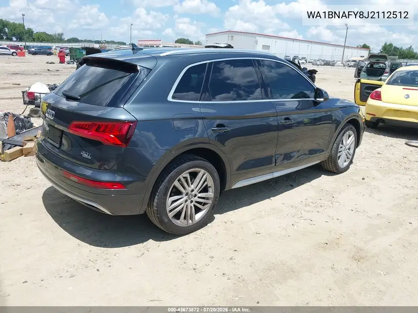2018 Audi Q5 2.0T Premium/2.0T Tech Premium VIN: WA1BNAFY8J2112512 Lot: 45673872