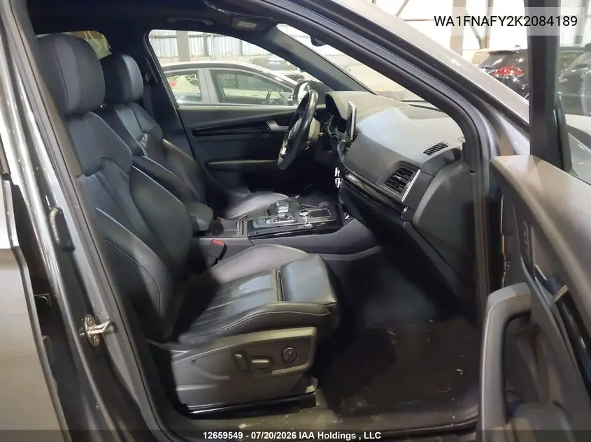 2019 Audi Q5 45 Technik VIN: WA1FNAFY2K2084189 Lot: 12659549