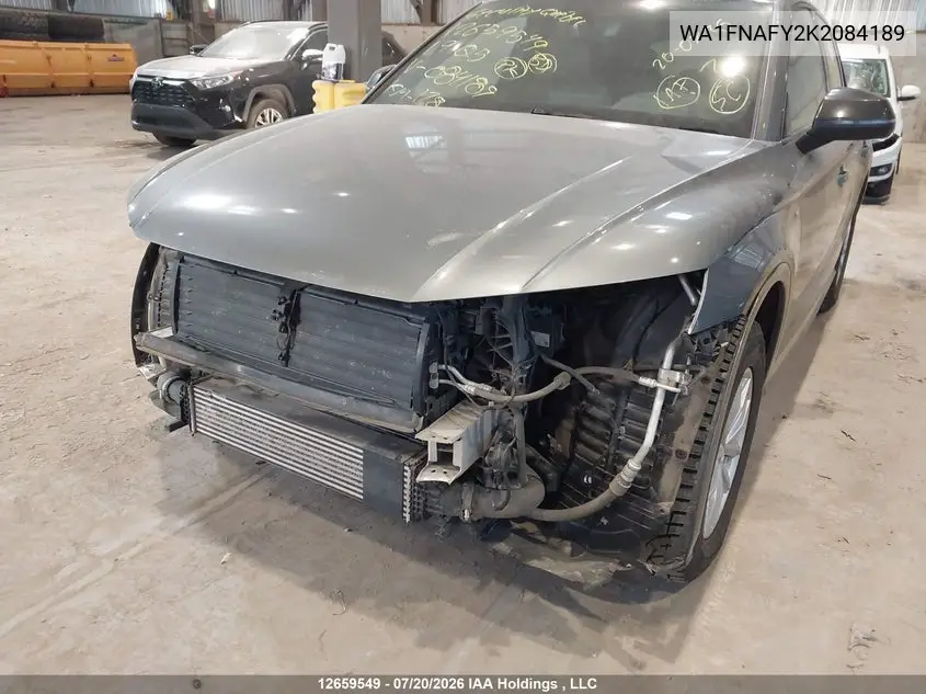 2019 Audi Q5 45 Technik VIN: WA1FNAFY2K2084189 Lot: 12659549