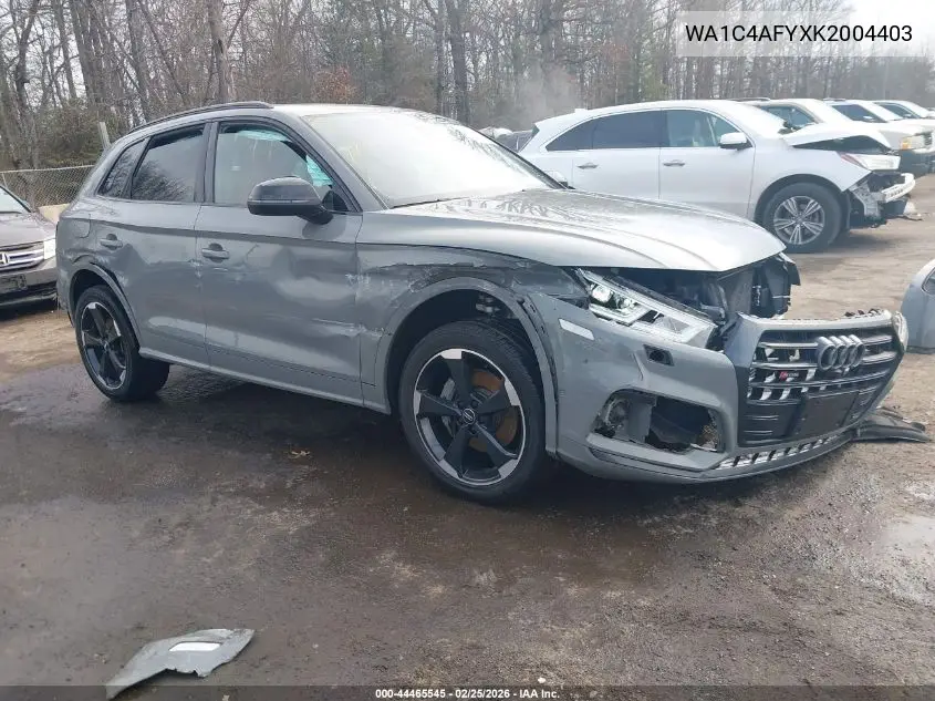 2019 Audi Sq5 3.0T Premium VIN: WA1C4AFYXK2004403 Lot: 44465545