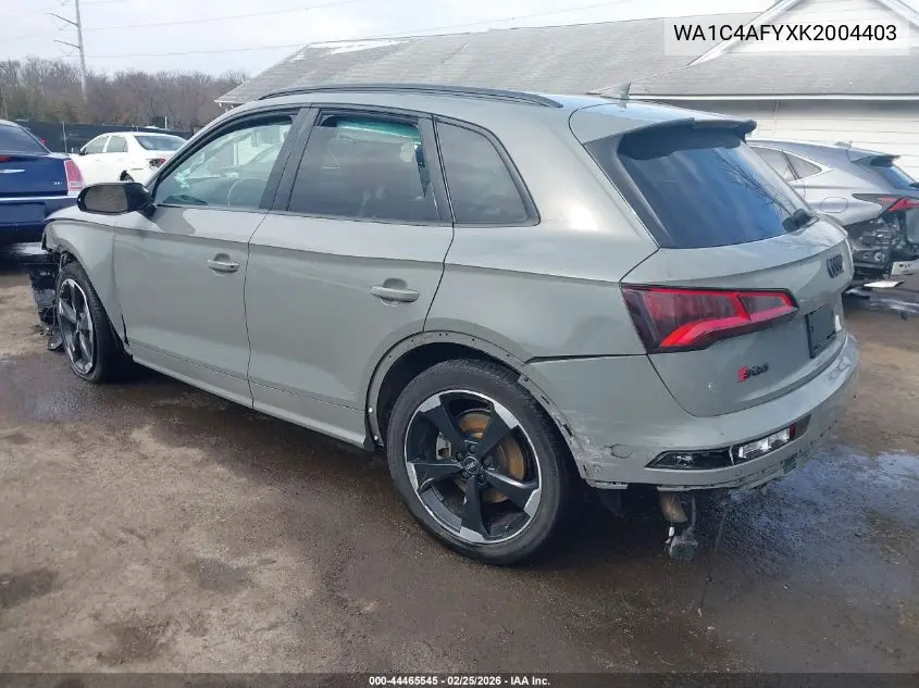 2019 Audi Sq5 3.0T Premium VIN: WA1C4AFYXK2004403 Lot: 44465545